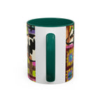 Abstract Colorblock Cow Art Mug — Vibrant Farmhouse Coffee Cup (11oz/15oz)