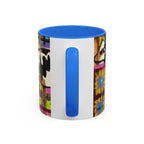 Abstract Colorblock Cow Art Mug — Vibrant Farmhouse Coffee Cup (11oz/15oz)