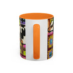 Abstract Colorblock Cow Art Mug — Vibrant Farmhouse Coffee Cup (11oz/15oz)