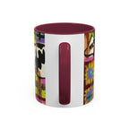 Abstract Colorblock Cow Art Mug — Vibrant Farmhouse Coffee Cup (11oz/15oz)