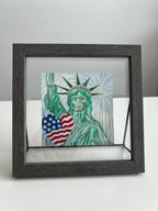 Lady Liberty- framed paper print hand signed by the artist