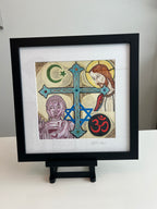 Unity and Peace framed paper print