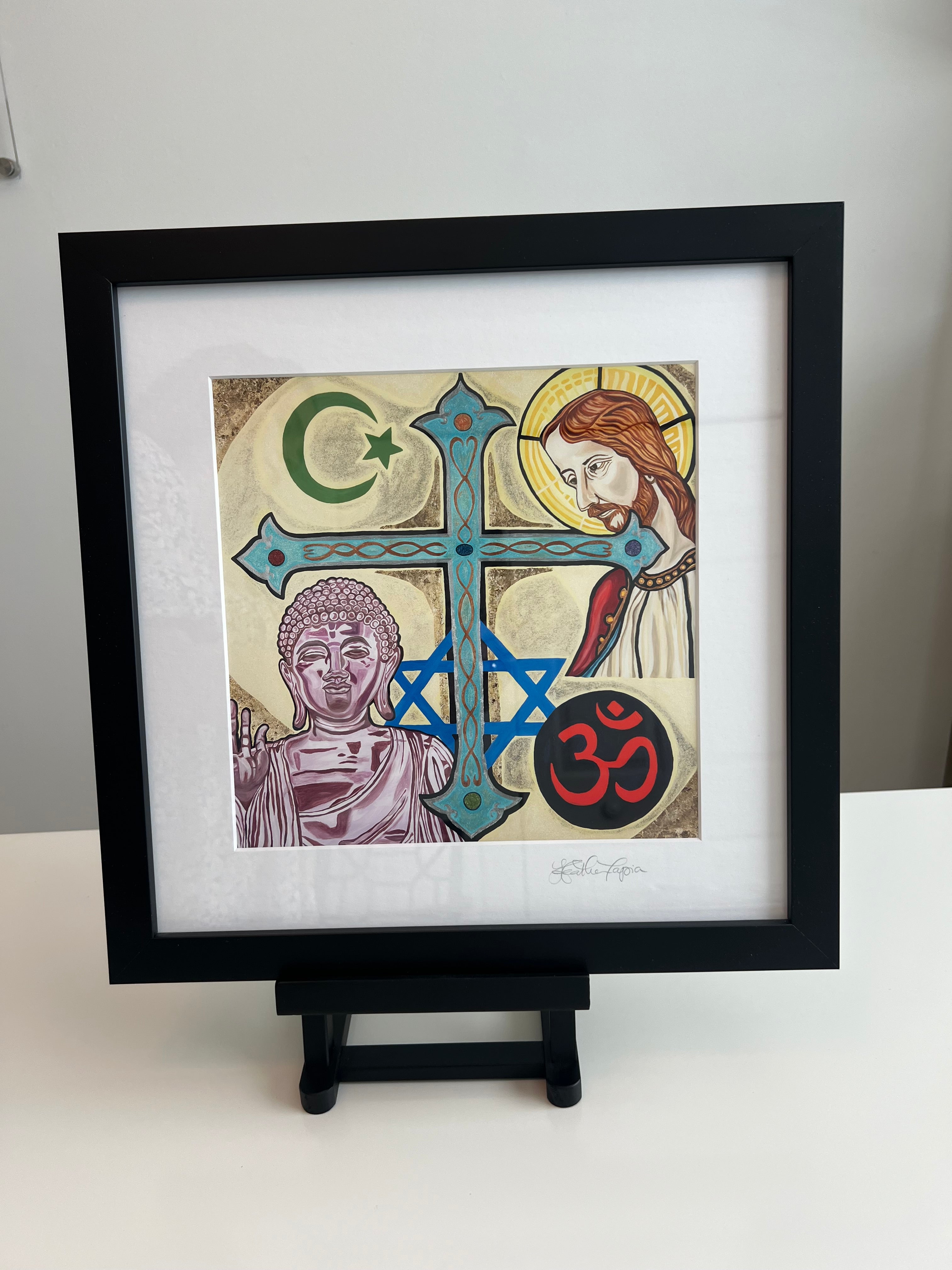 Unity and Peace framed paper print
