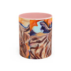 Highland Cow Accent Coffee Mug – Colorful Highland Cattle Art (11/15oz)