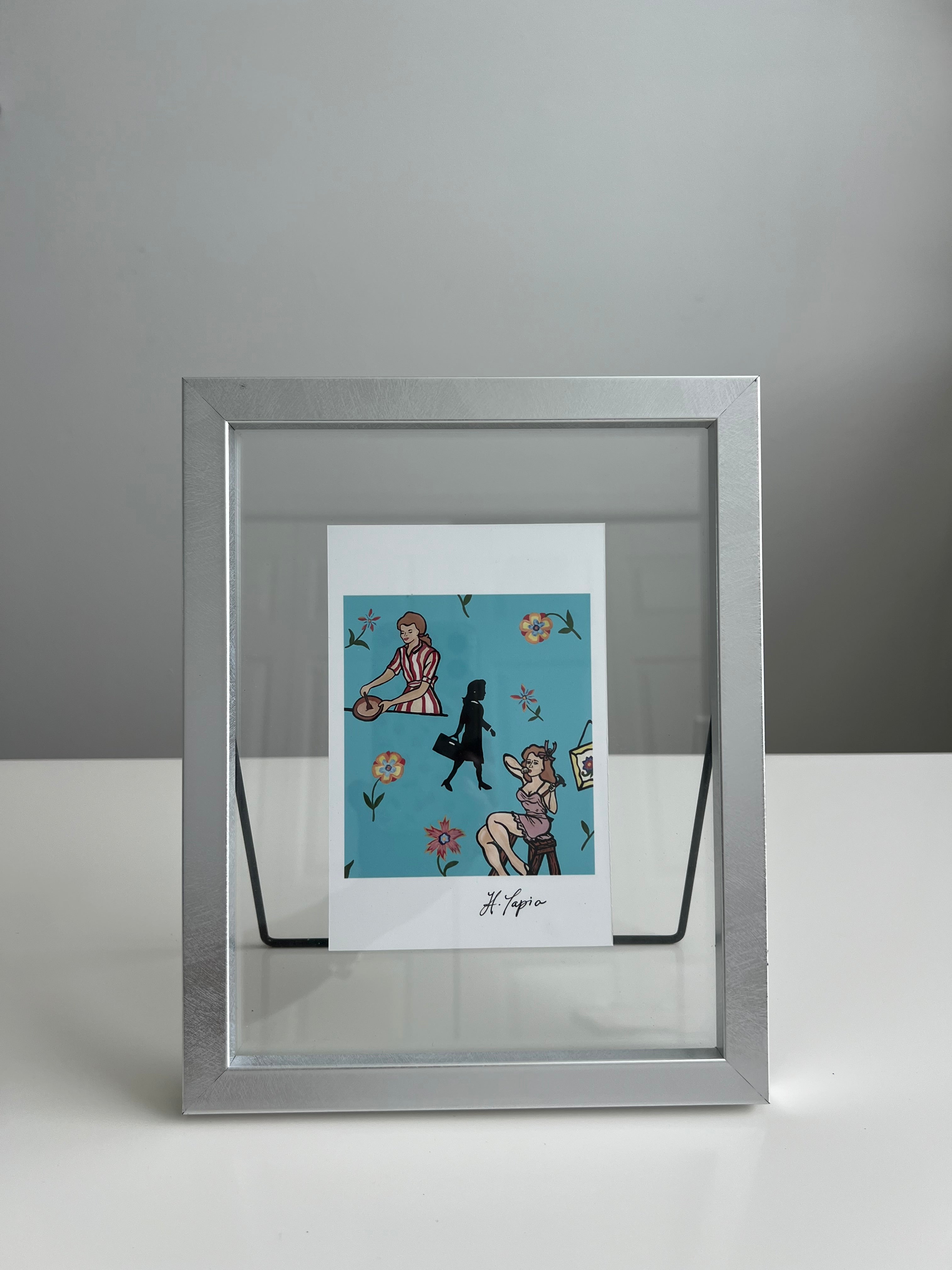A tribute to women- framed paper print hand signed by the artist.
