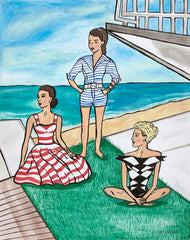 The Miami Three — “Lillian, Marlene & Angela” 11” x 14” plus frame and matting