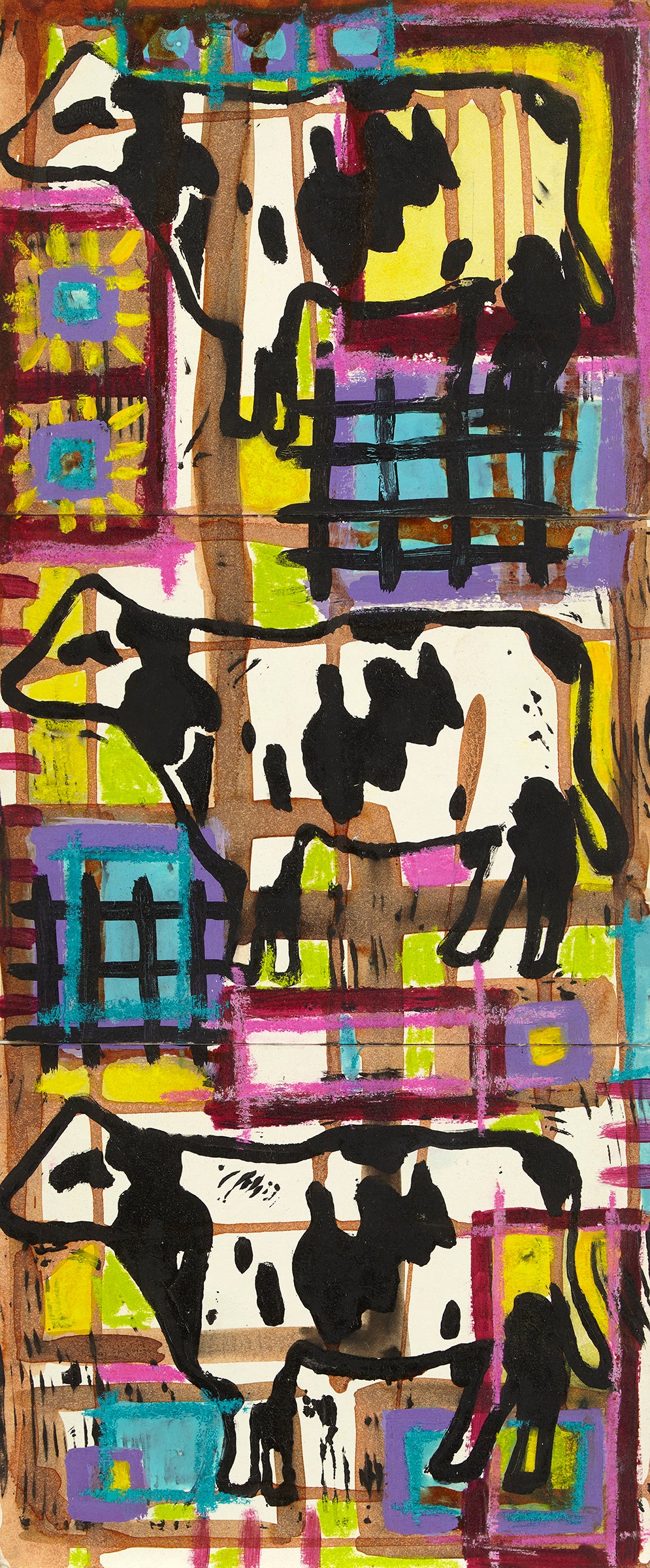 Playful Cows print
