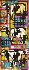 Playful Cows print