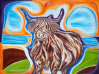 Nelly Bell- 30" x 40" Oil painting of Highland Cow