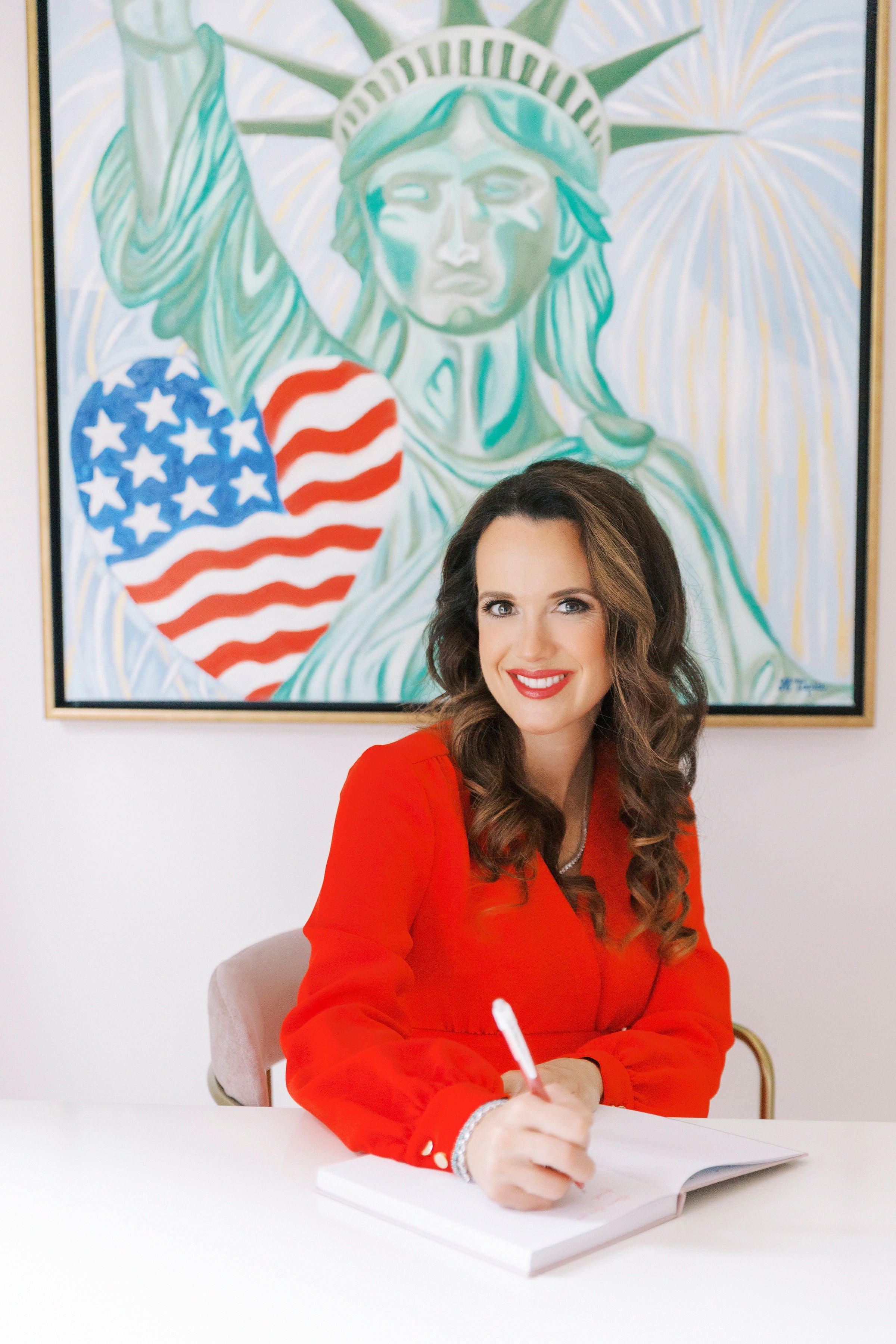 Lady Liberty, Oil and Acrylic Painting