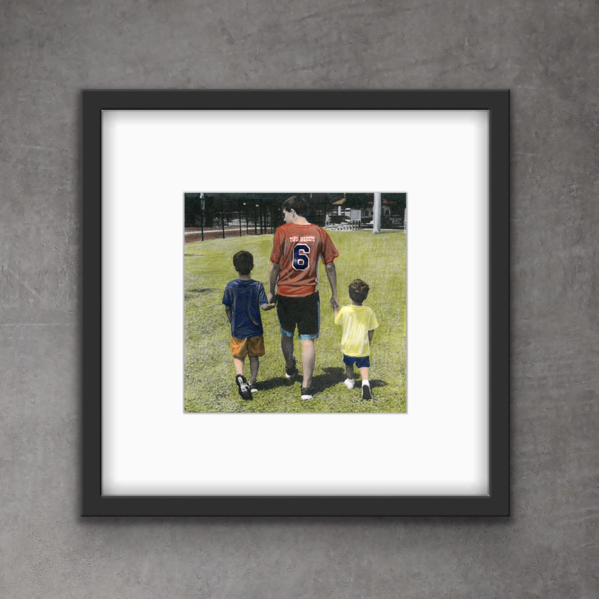 Framed, Mixed Media drawings, 8” x 8” or 8" x 10"