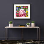 Custom Framed Ultrasound Oil Painting