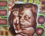 Custom Framed Ultrasound Oil Painting